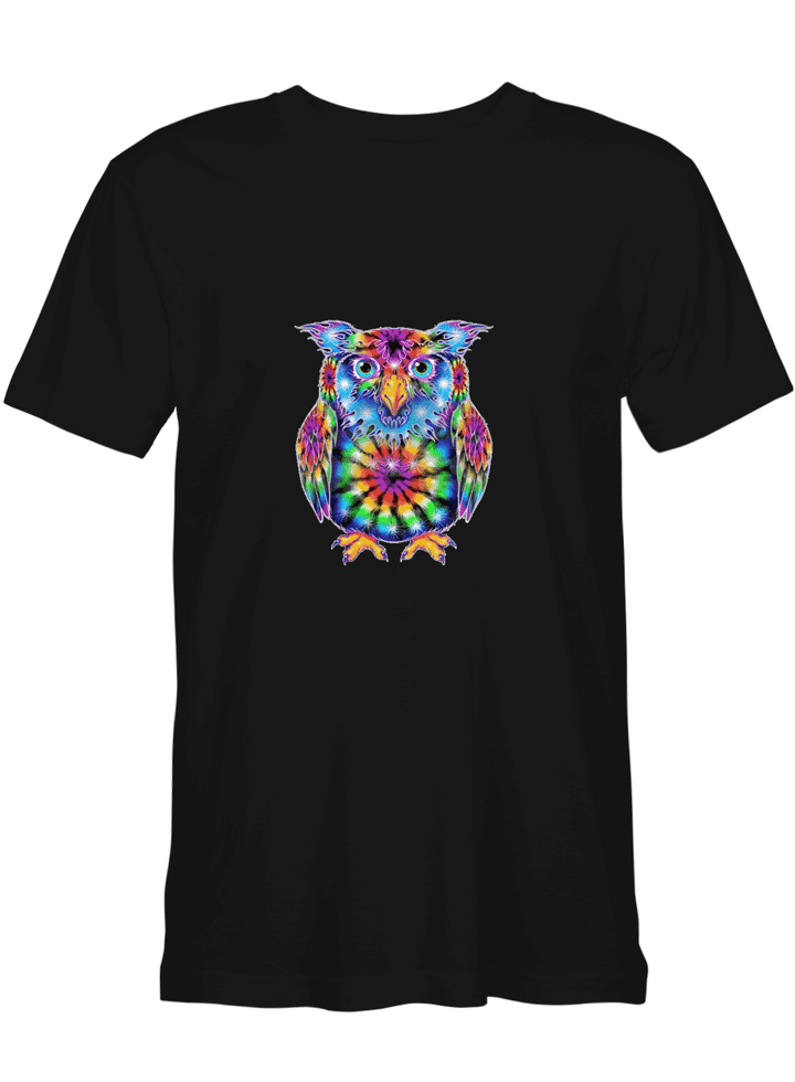 Owl Tie Dye T shirts for biker