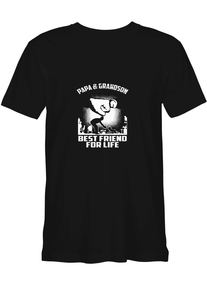 Papa And Grandson Best Friend For Life Father Day T shirts for biker