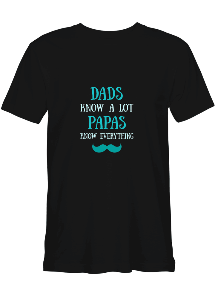 Papa Dads Know A Lot Papas Know Everything Father Day T shirts for biker