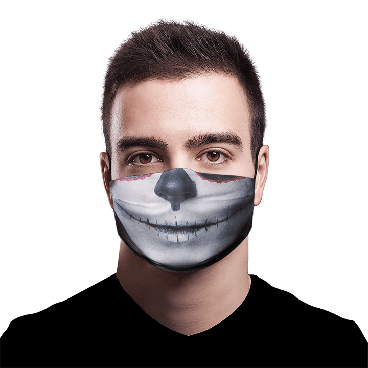 Sugar Skull Day of the Dead Fabric Face Mask With Filters 7