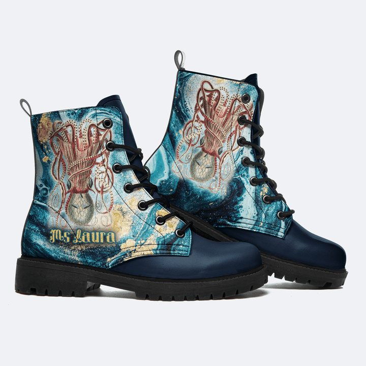 Octopus Boots Custom Personalize Name