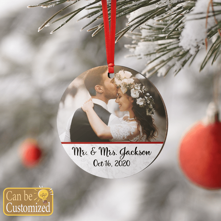 Christmas Ornaments Couple Personalized Custom Name