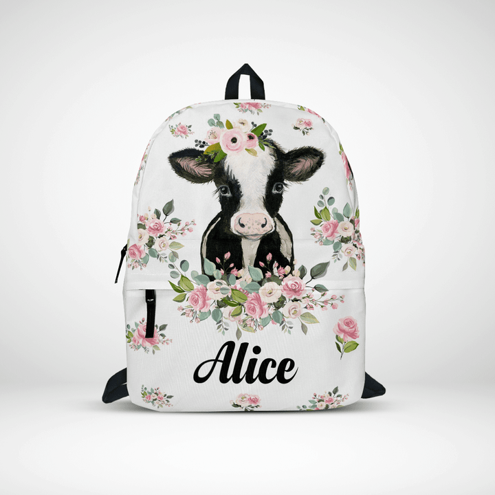 Cow Personalized Backpack - Cow Cute Backpack