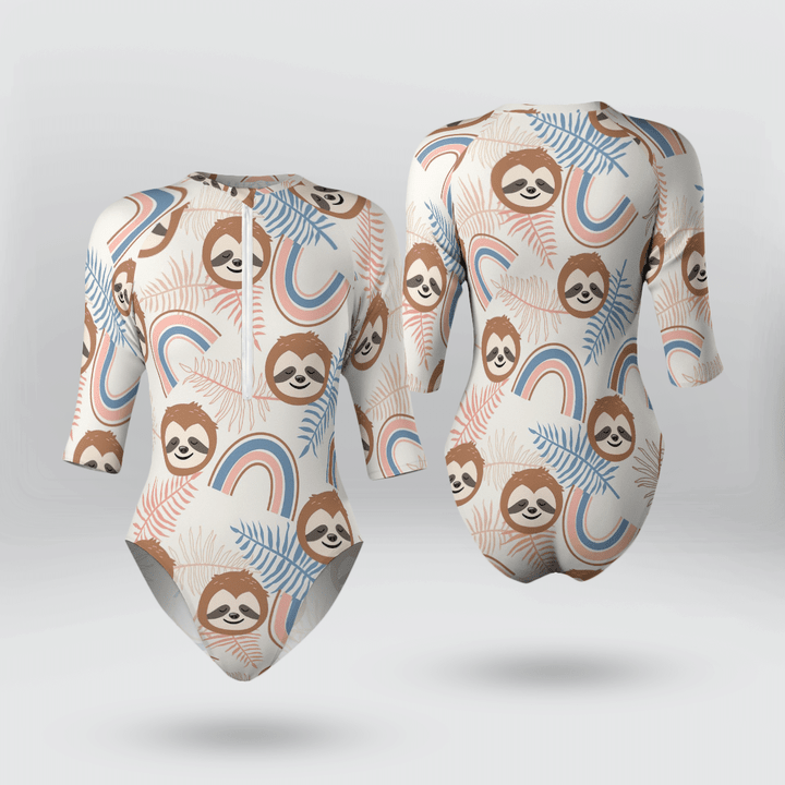 Sloth Swimsuit - Sloth Pattern 9