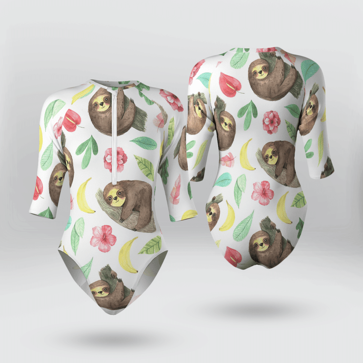 Sloth Swimsuit - Sloth Pattern 16