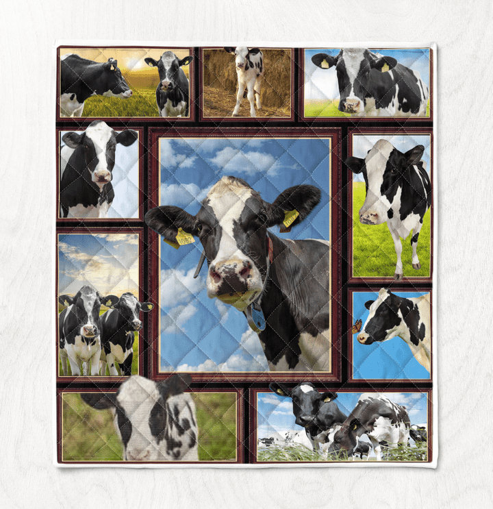 3D Cow Quilt - Gift For Cow Lover
