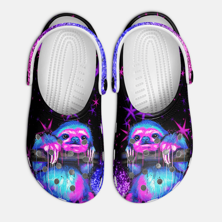 Sloth Art Croc Style Clogs - Sloth Gifts