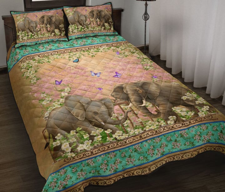 Elephant Is Love Quilt Bed Sets