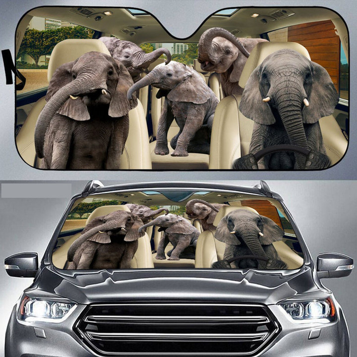 Elephant Car Sunshade
