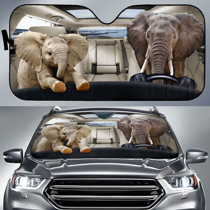 Elephant Car Sunshade