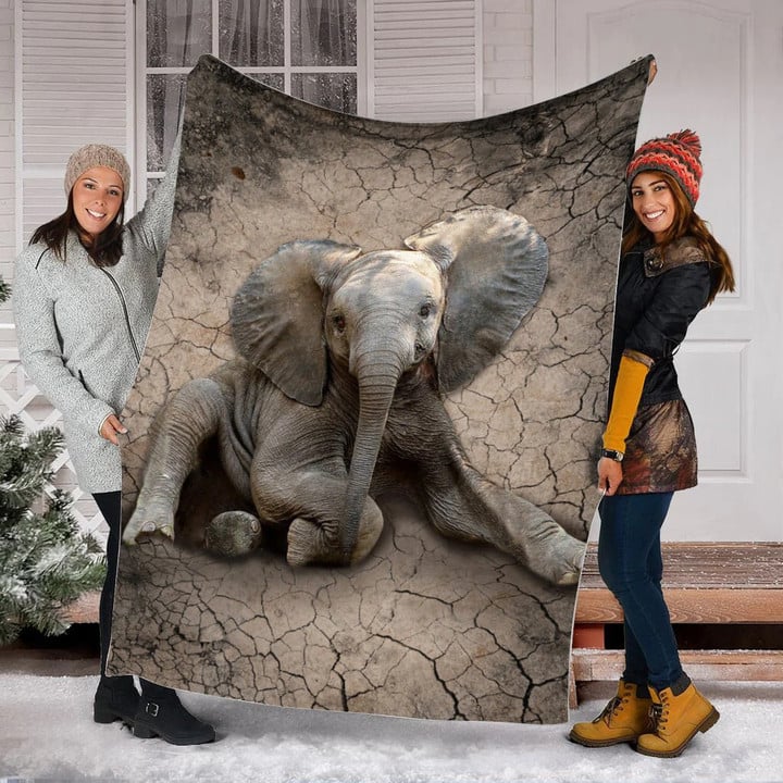 Elephant Sherpa Blanket 7