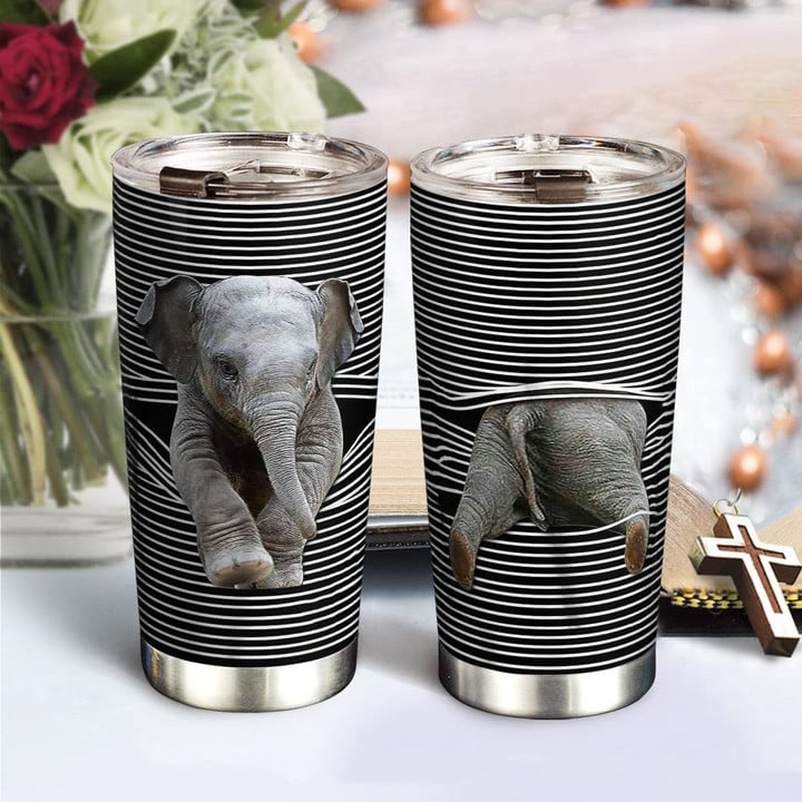 Elephant Tumbler - Cute Elephant Tumbler Cup