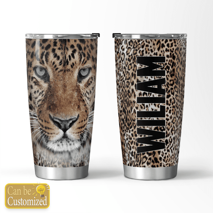 Leopard Hair Personalized Stainless Steel Tumbler