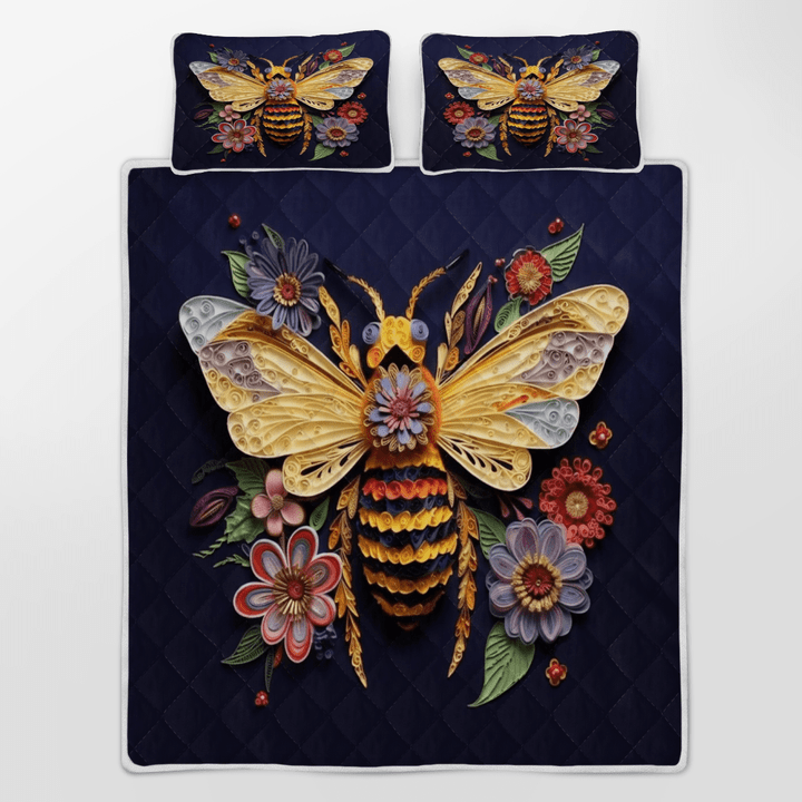 Bee Quilt Bedding Set 46