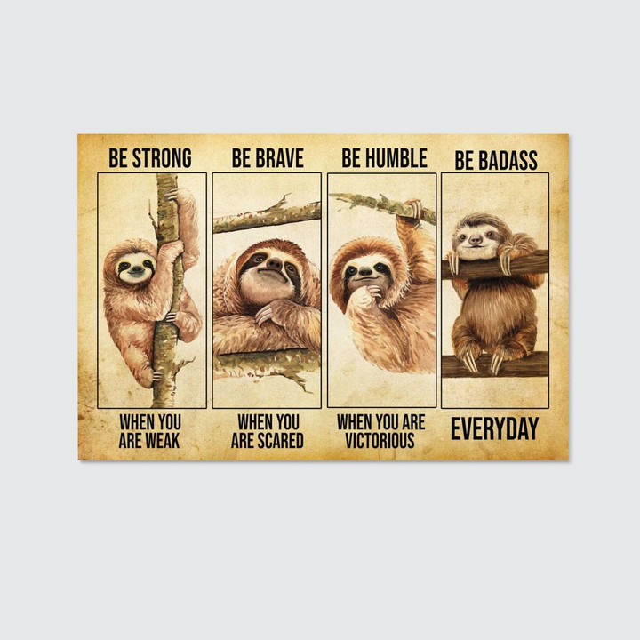 Sloth Landscape Canvas/Poster
