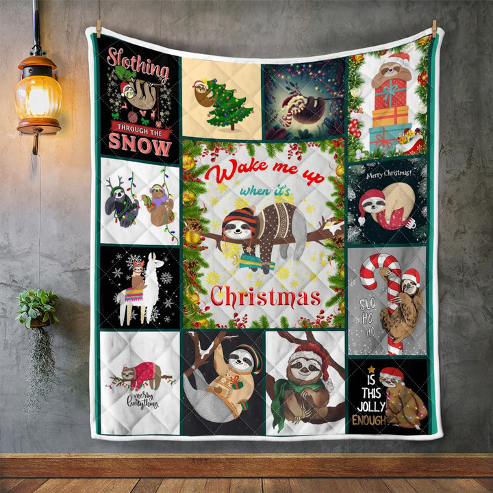 Funny Sloth Blanket Quilt