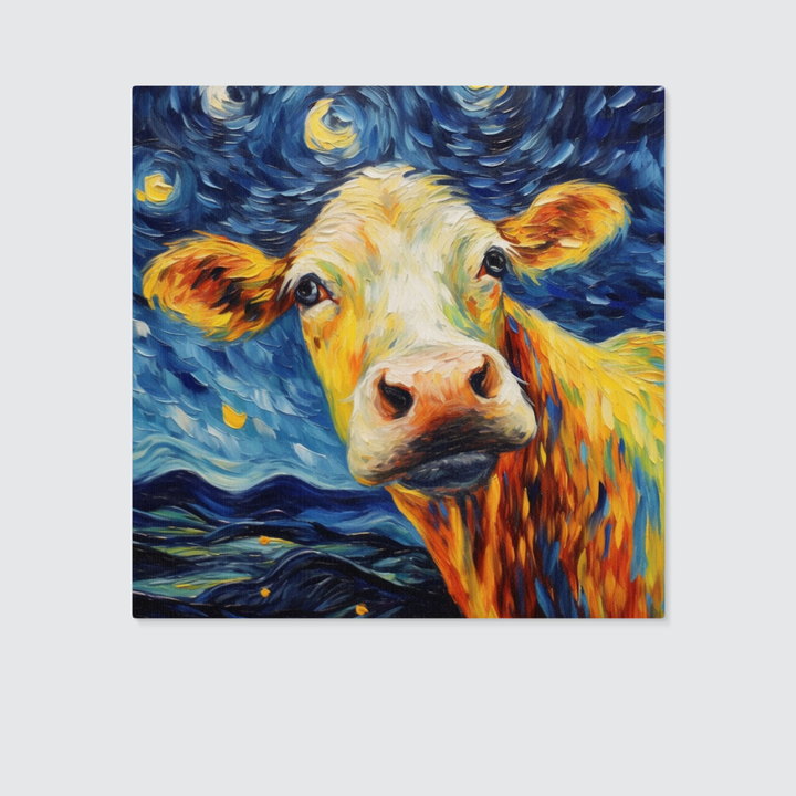 Cow Square Canvas