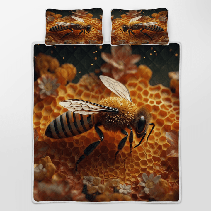 Bee Quilt Bedding Set 108