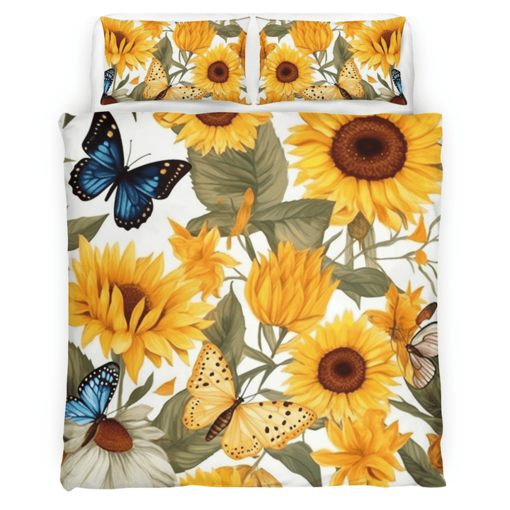 Sunflower Bedding Set - Sunflower Duvet Cover & Pillow Case