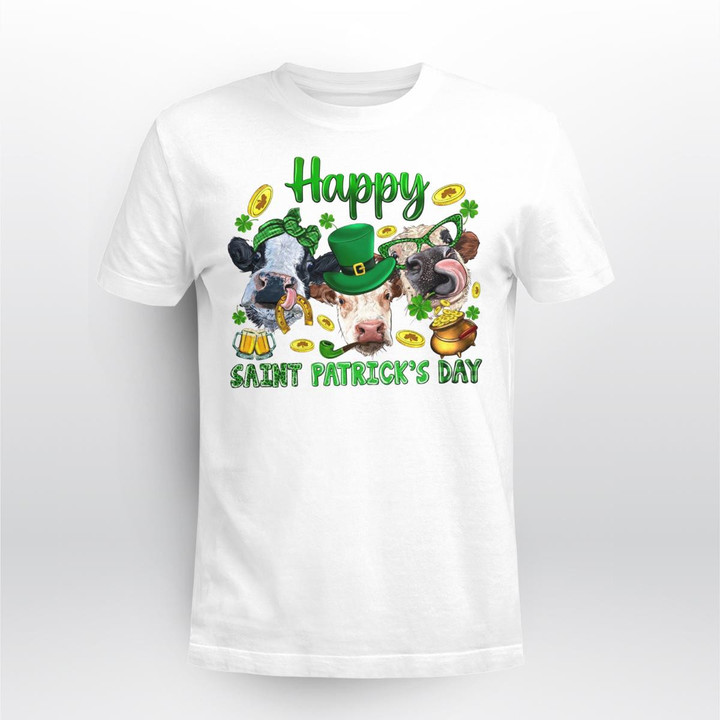 Cow Happy Patrick's Day T Shirt, Sweatshirt, Hoodie
