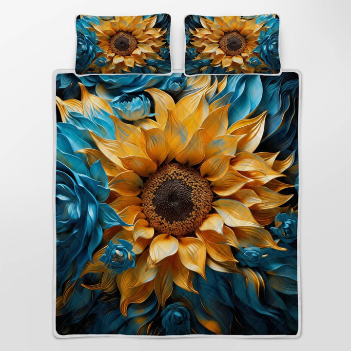 Sunflower Quilt Bedding Set 89