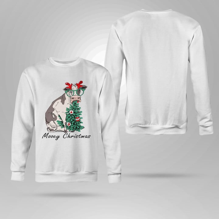 Mooey Christmas - Cow T Shirt, Sweatshirt, Hoodie