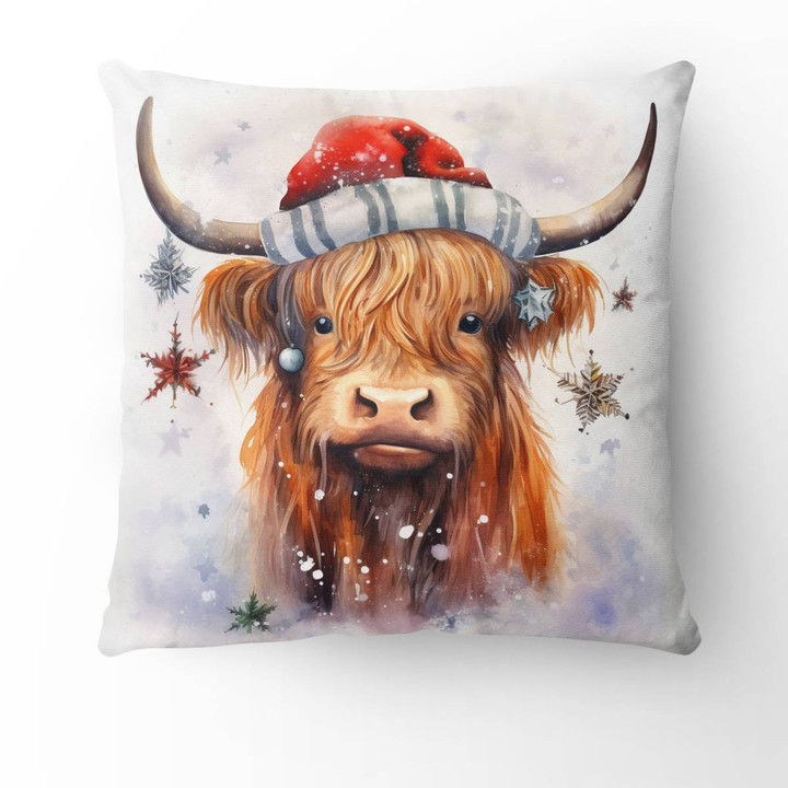 Cow Christmas Pillow Case Cover