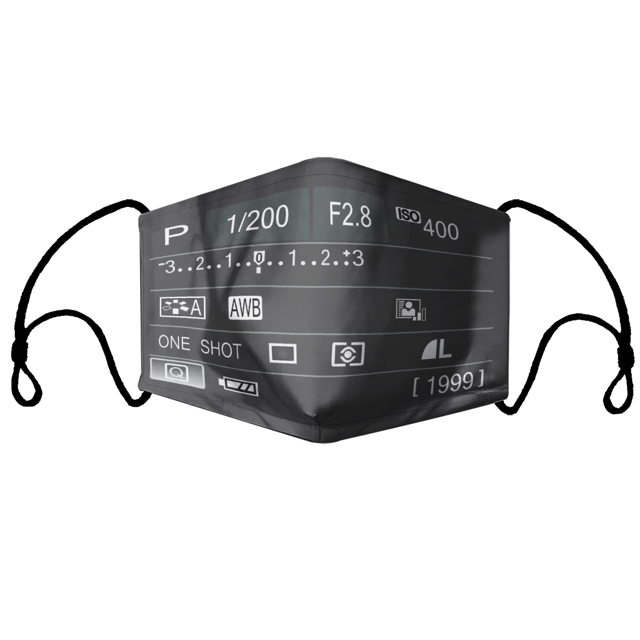 Control in the Camera Fabric Face Mask With Filters - Zenigifts