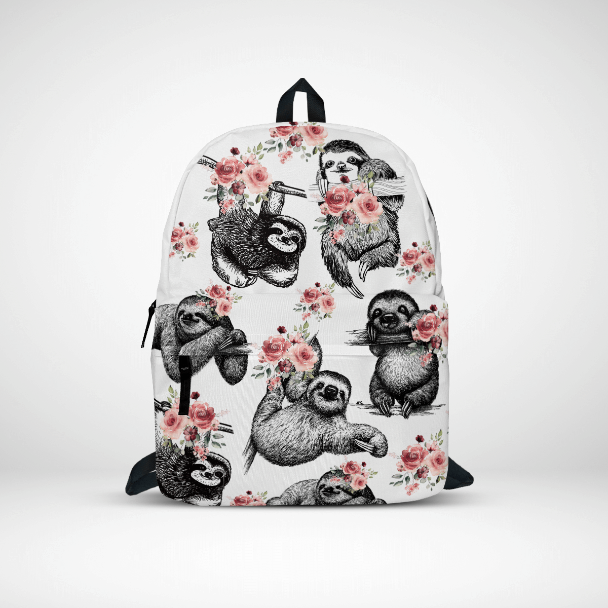 Sloth Flower Backpack - Sloth Bag - Zenigifts