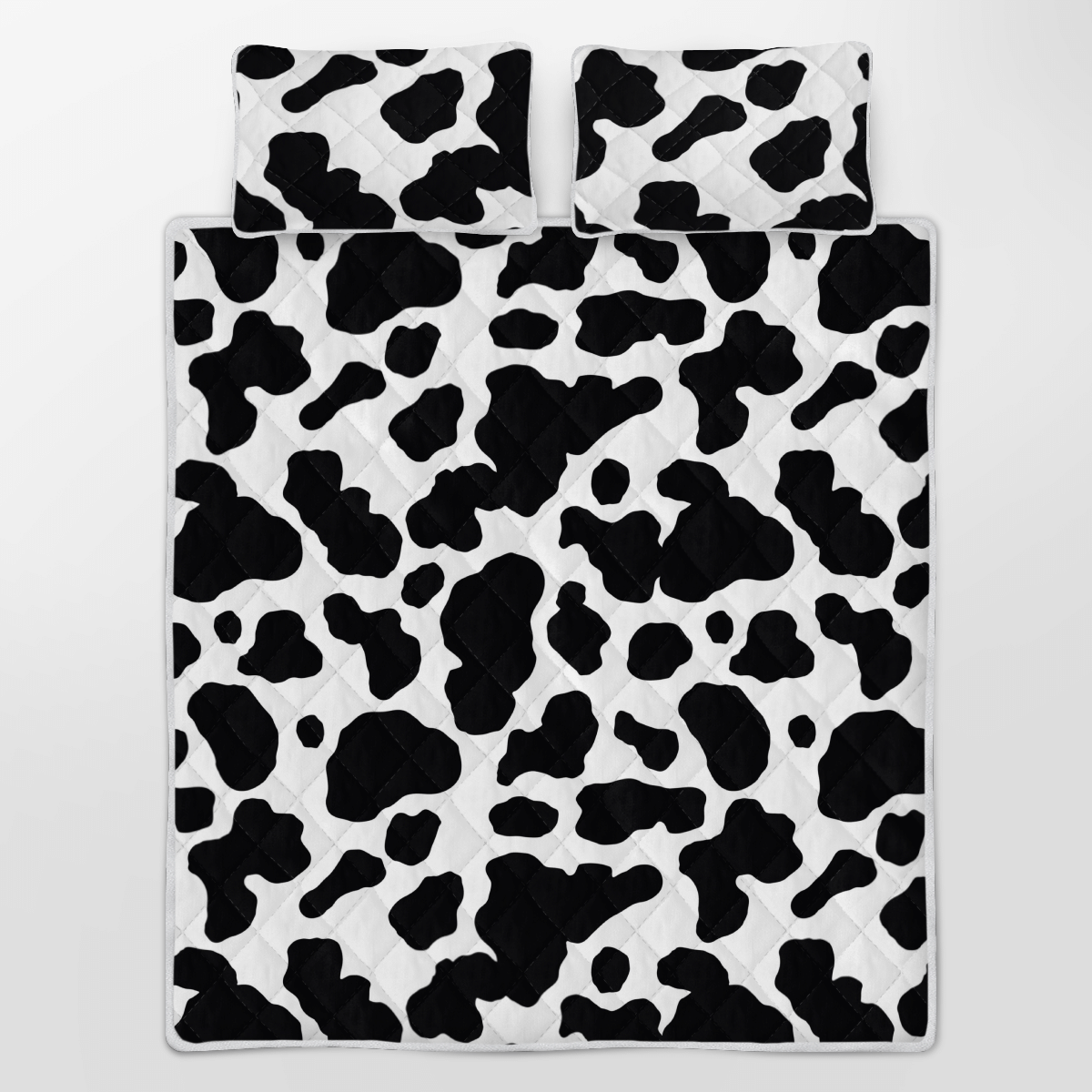 Cow Pattern Quilt Bedding Set - Zenigifts