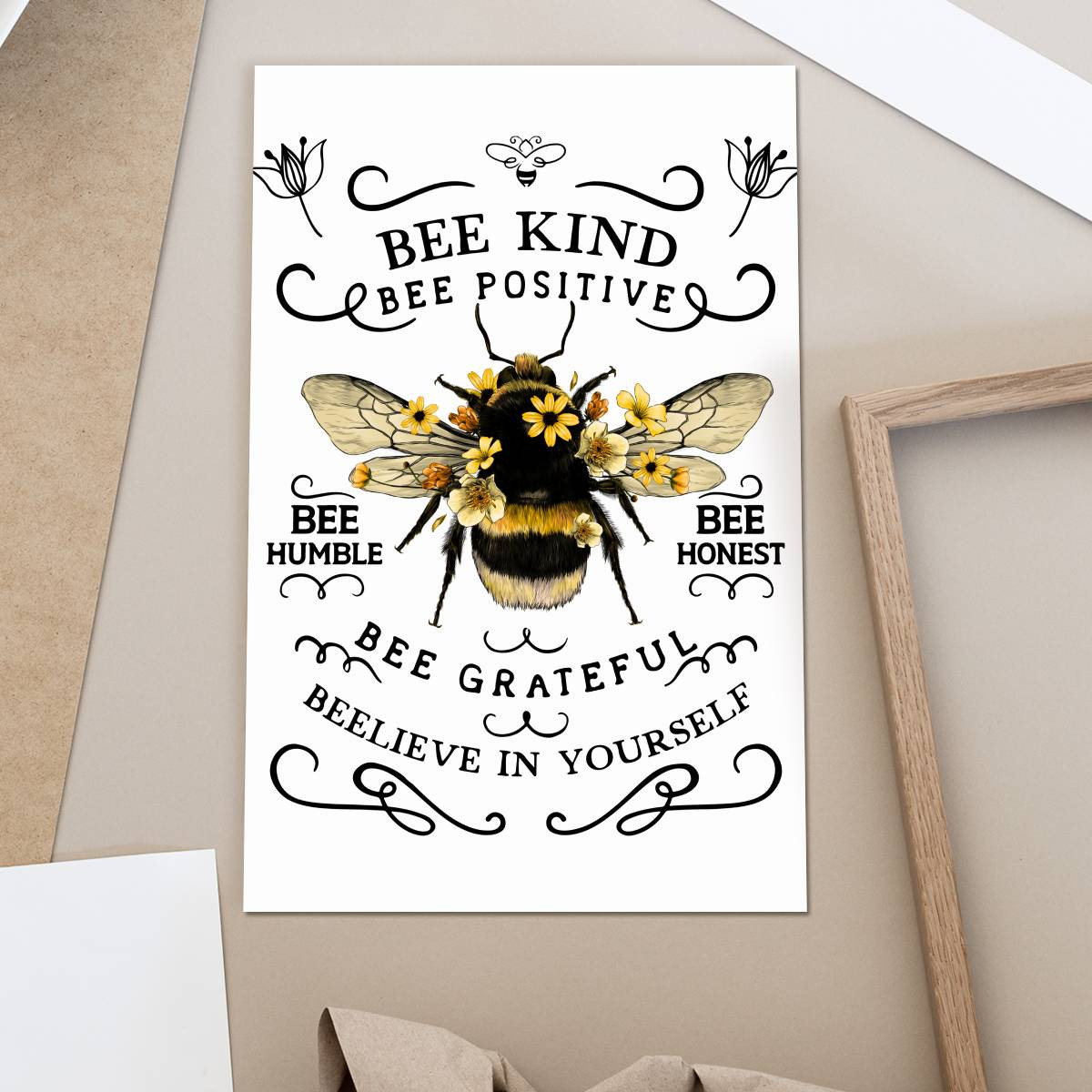 Bee Postser Bee Poster/ Canvas - Zenigifts