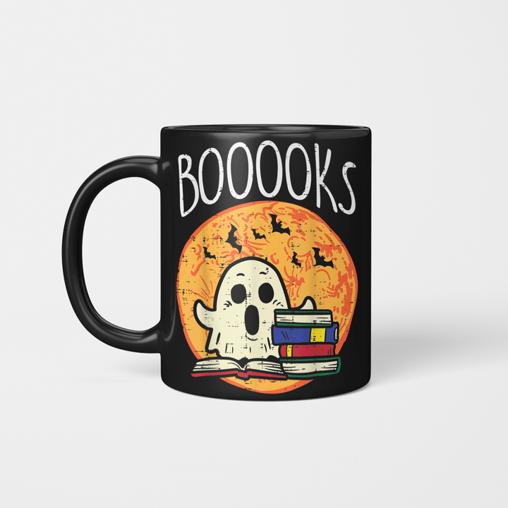 Books Moon Ghost Halloween Bookworm OBBK 030921 Bok