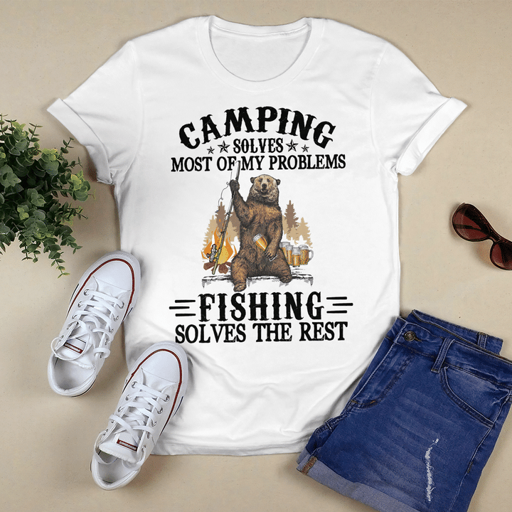 Camping And Fishing Solves Most Of My Problems Cmp2222 Cmp