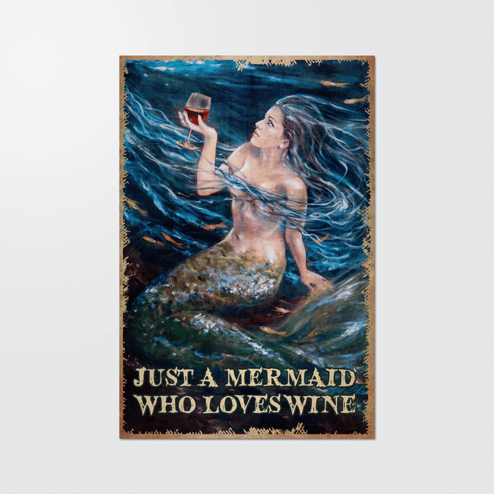 Just A Mermaid Who Loves Wine Mrd2223