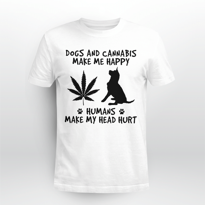 Dogs And Cannabis Make Me Happy Cab2234