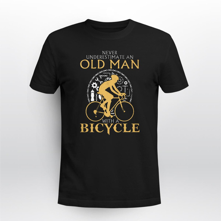 Old Man With A Bicycle Cyl