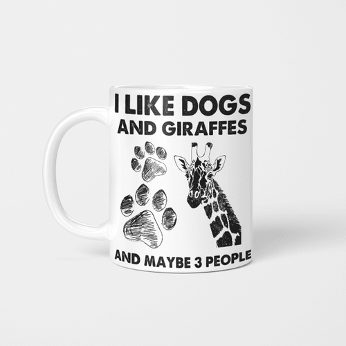 Giraffe and dog three people giraffe lover