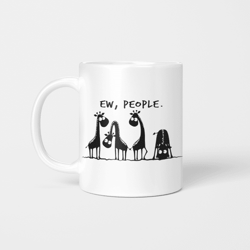 Giraffe Ew People