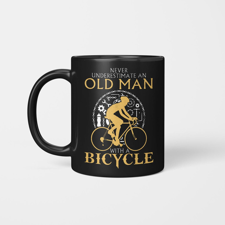 Old Man With A Bicycle Cyl