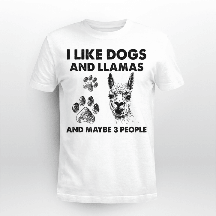Llama and dog three people llama lover dog mom