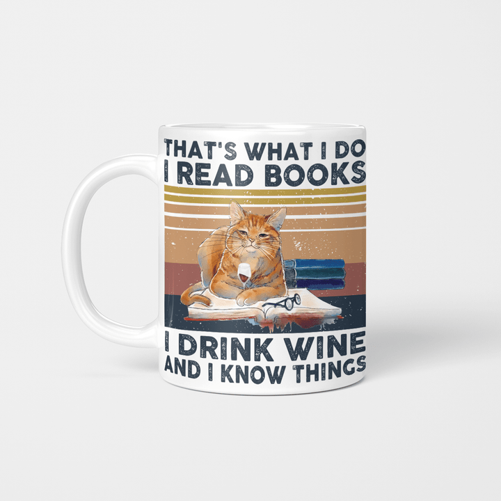 Cat - I Read Books And Drink Wine Win