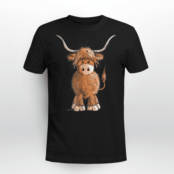 Cute Hairy Scottish Highland Cow For Women