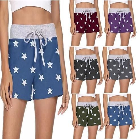 Five-Pointed Star Sports Casual Shorts
