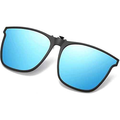 (Summer Flash Sale- 50% OFF) New Polarized Clip-on Flip Up Metal Clip Sunglasses for Prescription Glasses