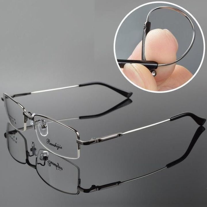 Third Generation Titanium Progressive Far And Near Dual-use Reading Glasses