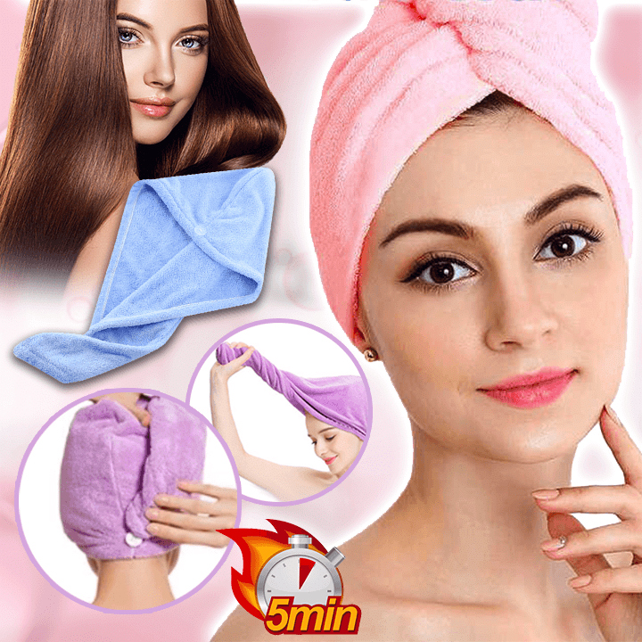 🥰Magic Instant Dry Hair Towel - Buy 1 Get 1 Free