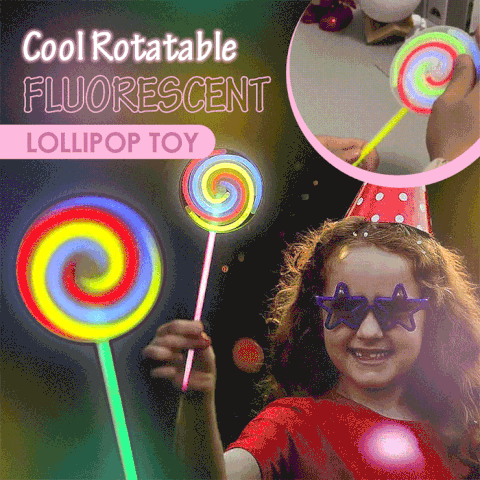 ✨Cool Rotatable Fluorescent Lollipop Toy