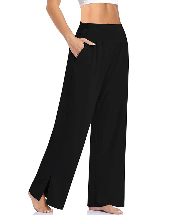 🔥Last day to buy 2 free shipping🔥Women's Wide Leg Casual Loose Yoga Sweatpants Home Comfort Pajama Pants With Pockets
