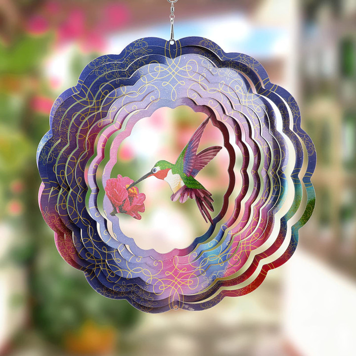 🦜3D Garden Decorative Hummingbird Spinner