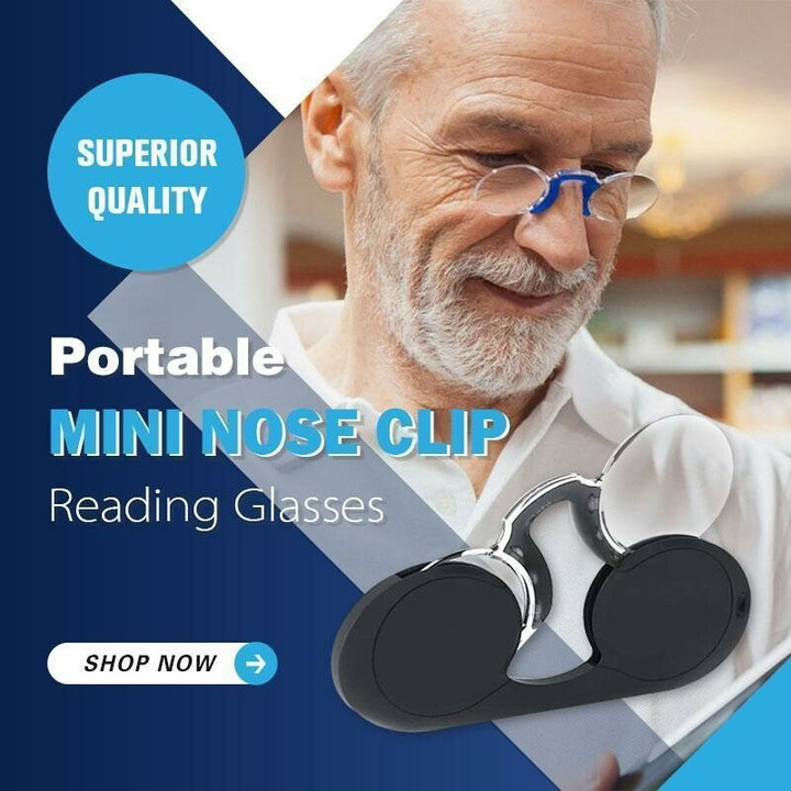 Portable Mini Nose Clip Reading Glasses🔥Hot Sale🔥